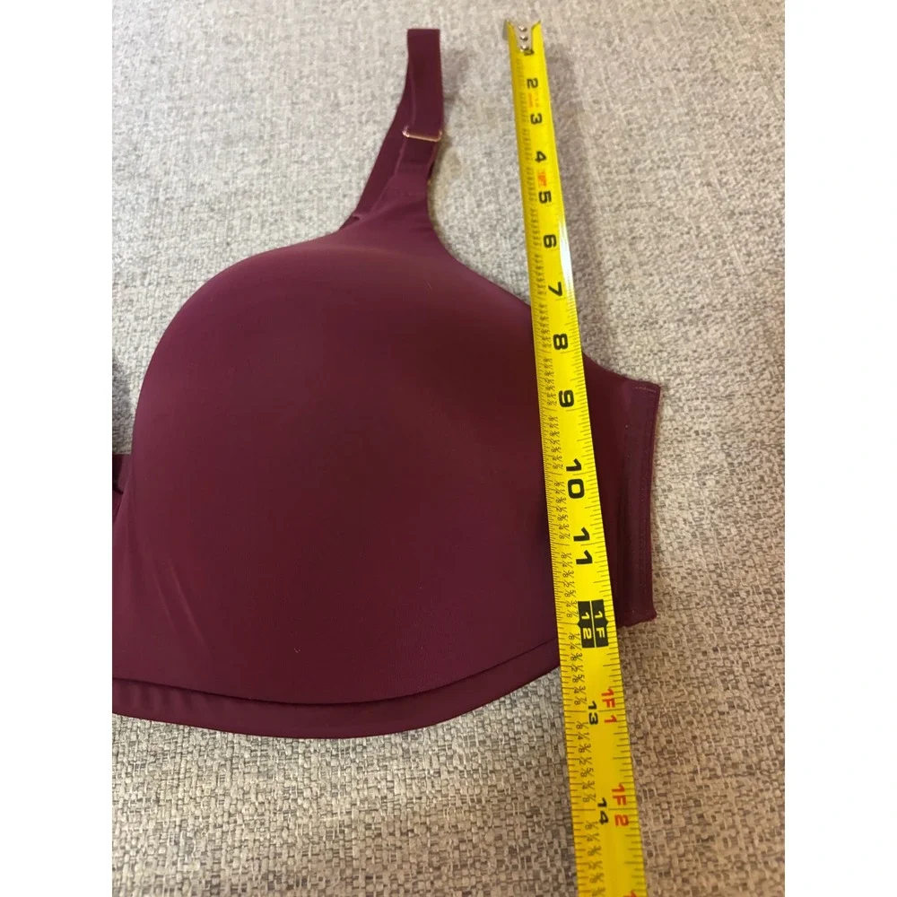 Soma Vanishing Back Bra 40D Burgundy‎ Wireless T Shirt Comfort Smooth Full Cup